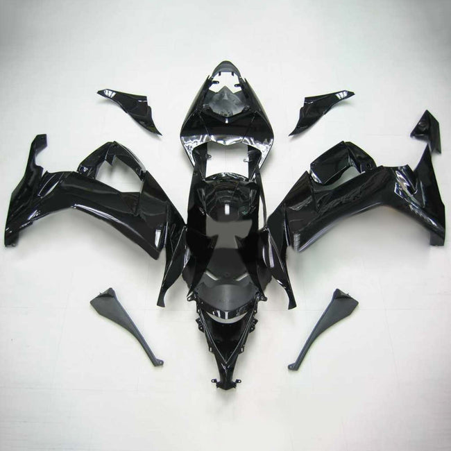 Amotopart Kawasaki ZX10R 2008-2010 Kit de carénage noir brillant