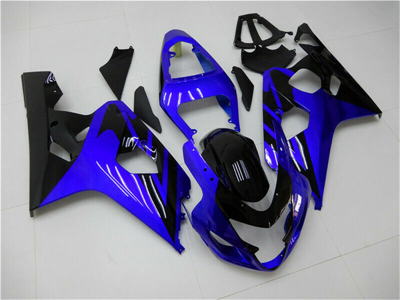 AMOTOPART FAINings Suzuki GSXR600 750 2004-2005 Verkleidung Blaues Schwarzverkleidungskit