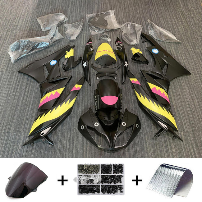 Amotopart Verkleidungsset für Kawasaki ZX6R 636 2009–2012, Karosserie, Kunststoff, ABS