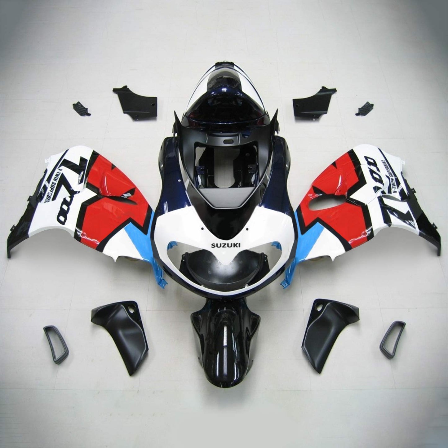 Amotopart Suzuki TL1000R 1998-2003 Verkleidungskit Karosserie Plastikabs ABS