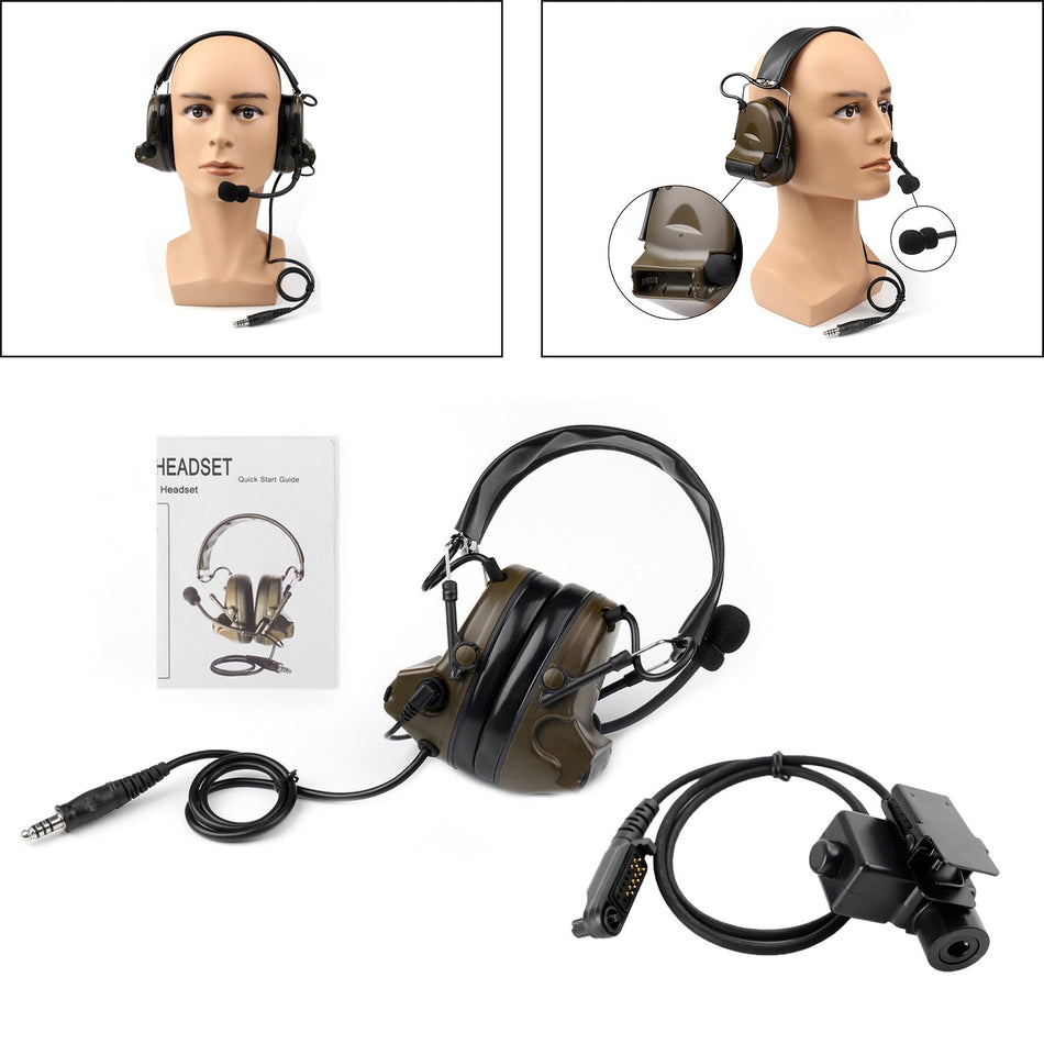 Z Tactical H50 Headset für Hytera HYT PD600 PD602 PD602g PD605 PD660 PD662 PD665