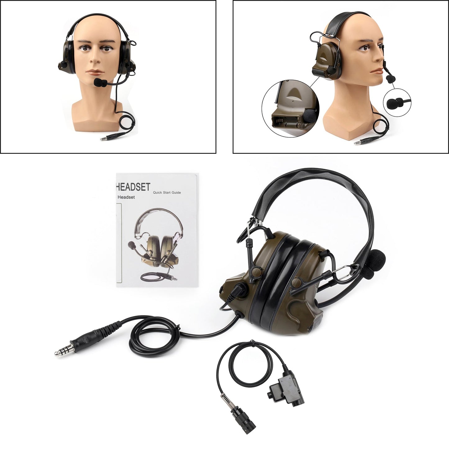 Für AN/PRC-152 AN/PRC-148 U329 Radio 6-Pin U94 PTT Z Tactical H50 Headset