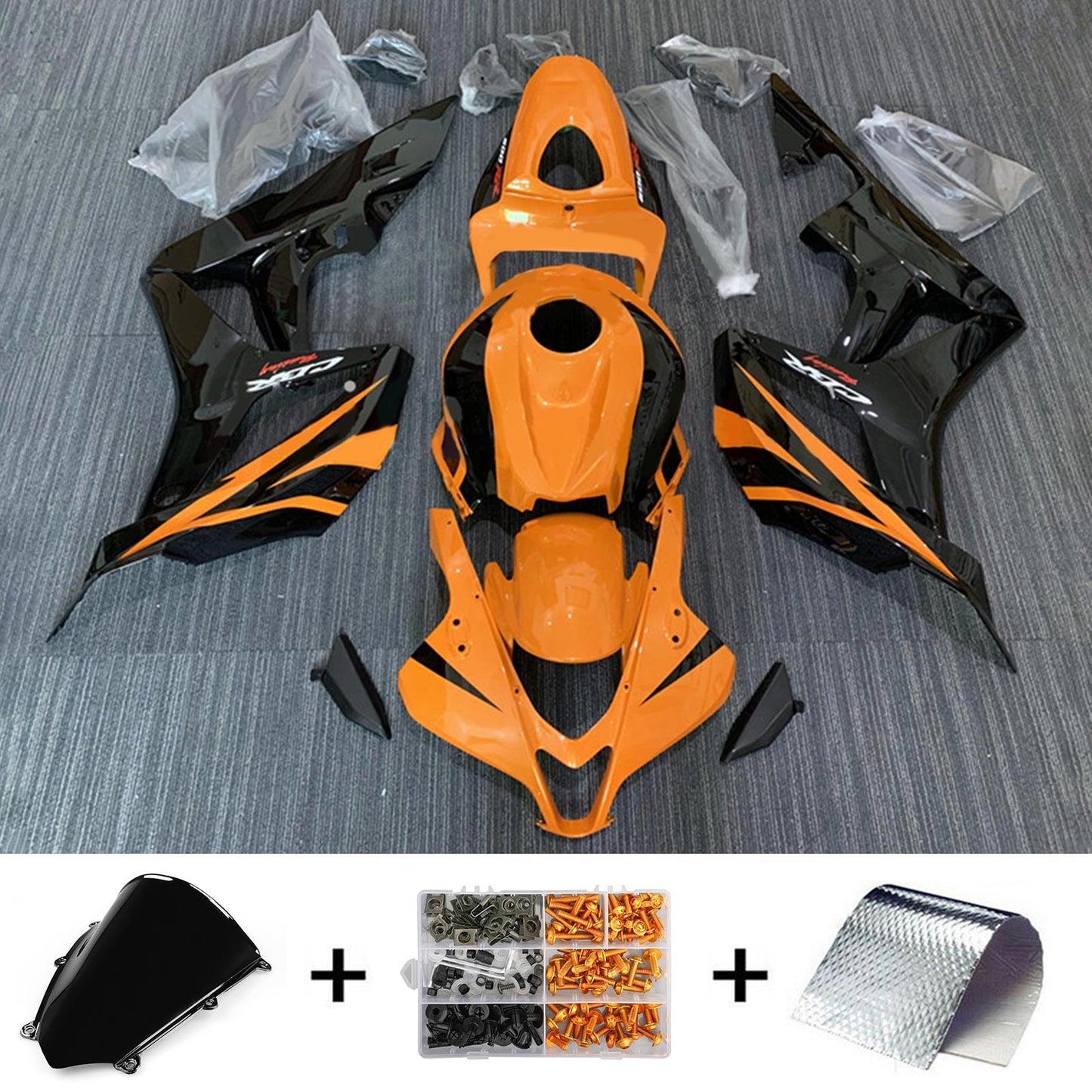 Amotopart Honda CBR600RR 2007–2008 F5 Verkleidungsset, Karosserie, Kunststoff, ABS