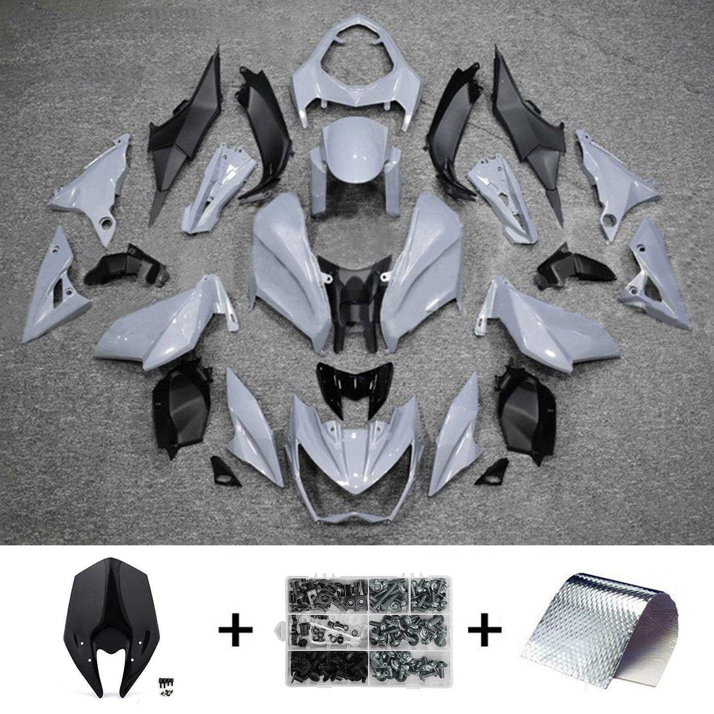 Amotopart Verkleidungsset für Kawasaki Z800 2013–2018, Karosserie, Kunststoff, ABS