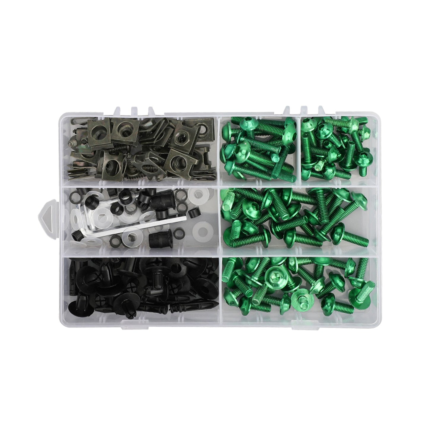 Amotopart Yamaha YZF 1000 R1 2007-2008 Green Black Fearing Kit