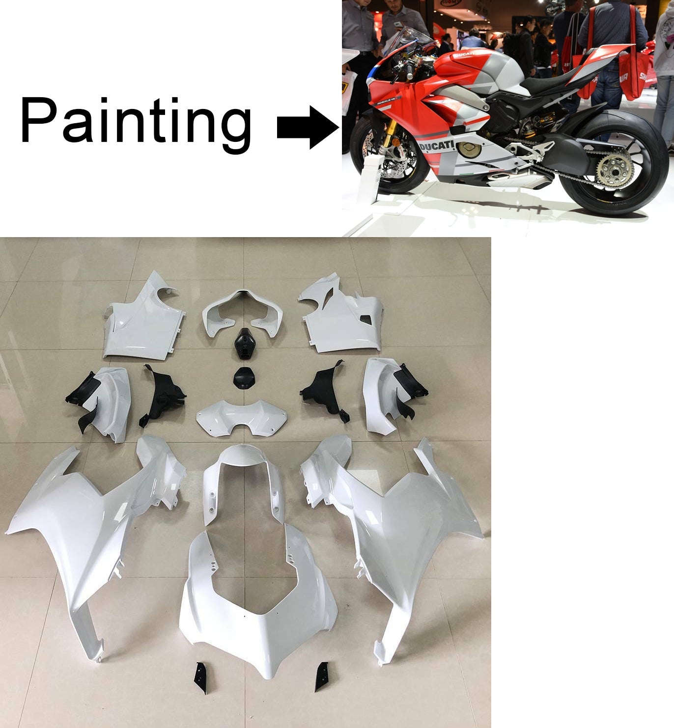 Amotopart Ducati Panigale V4 V4S V4SP 2018-2019 vente kit carrosserie