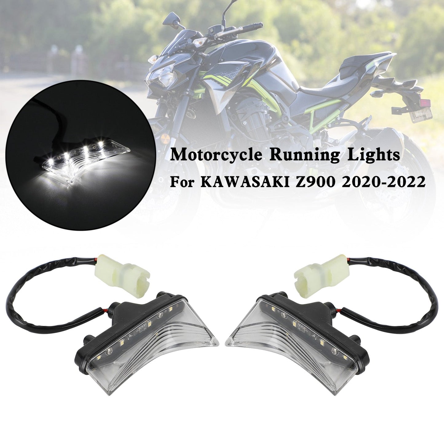 2020-2022 KAWASAKI Z900 LED Feux de jour avant Phare avant