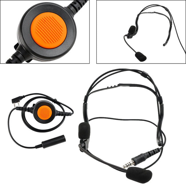 7.1-C8 Taktisches Headset mit gro?em Stecker für Kenwood TK-208 TK-220 TK-240