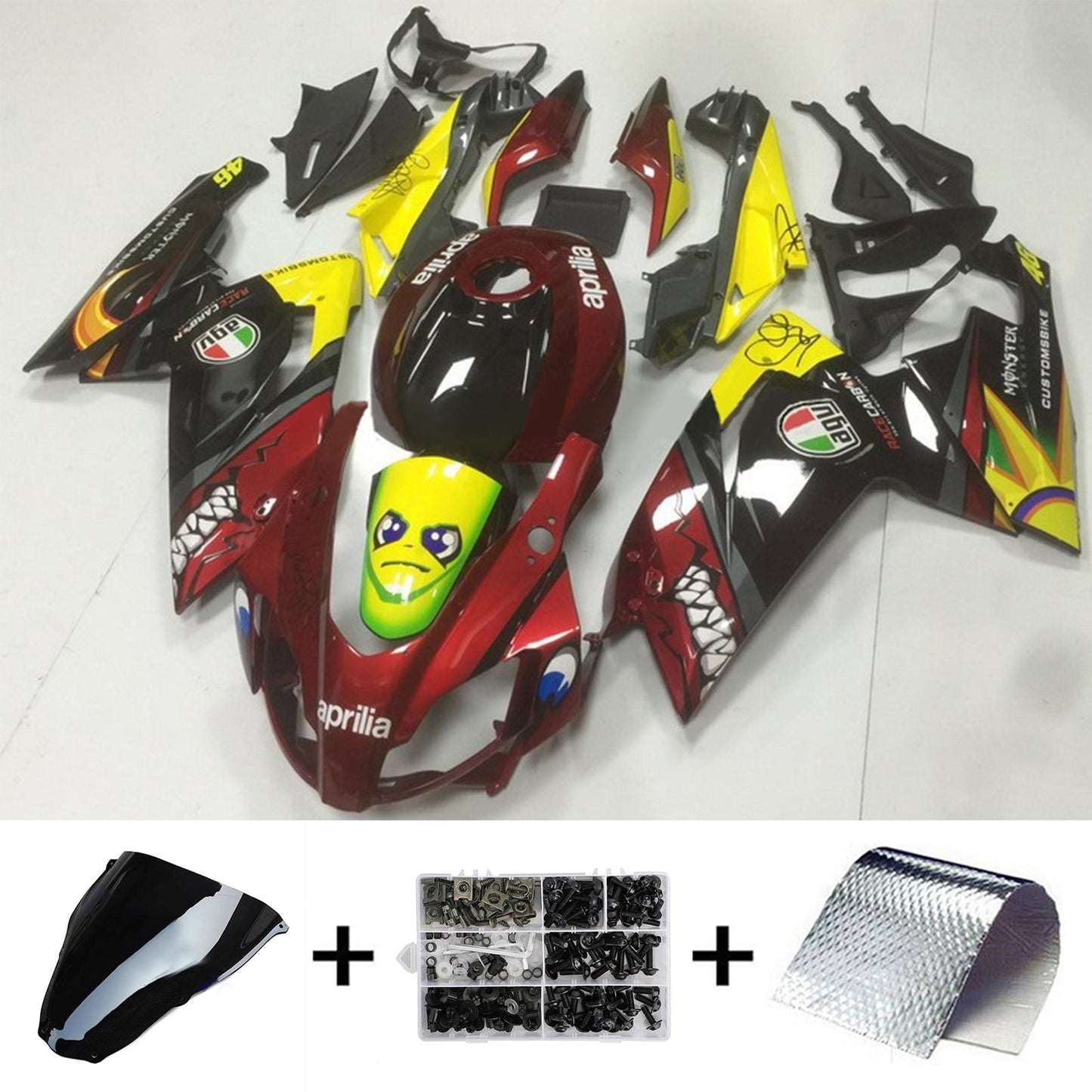 Kit de carénage Amotopart 2006-2011 Aprilia RS125