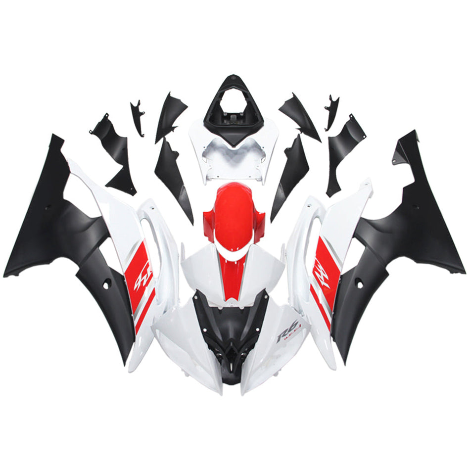 Amotopart Verkleidungsset für Yamaha YZF 600 R6 2008–2016, Karosserie, Kunststoff, ABS