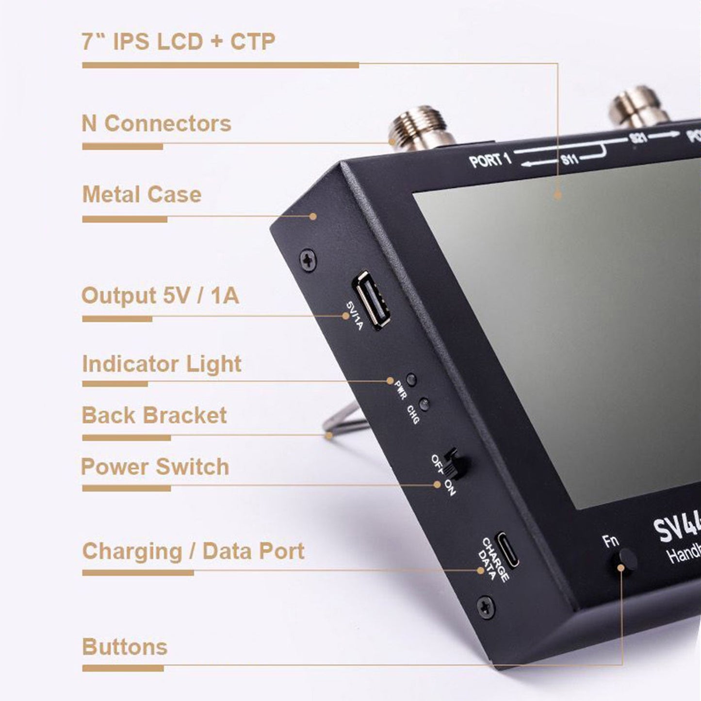 SV4401A 50 kHz-4,4 GHz Vektornetzwerk-Vektoranalysator 100 dB dynamischer NanoVNA