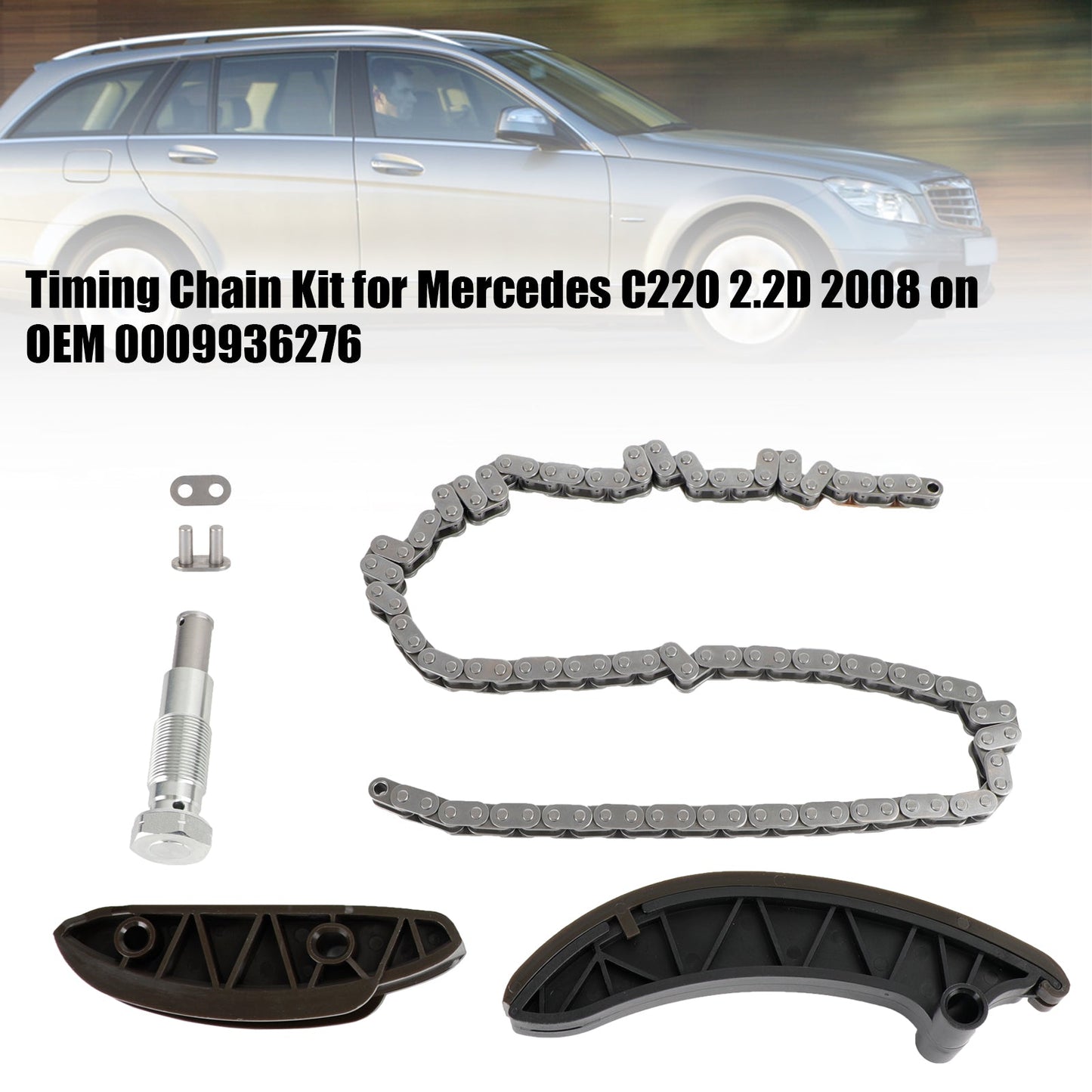 Kit chaîne de distribution pour Mercedes C220 2.2d 2008 sous OM651.911 0009936276 Générique