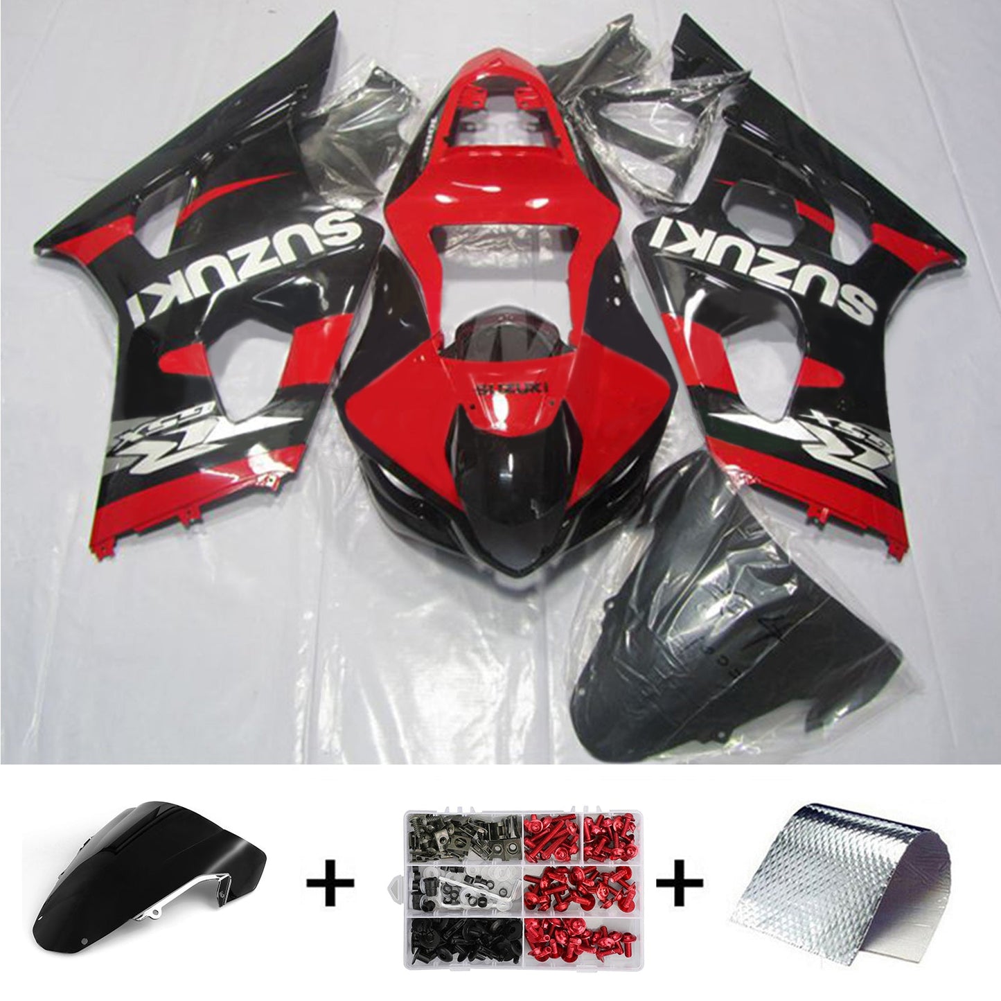 Amotopart Suzuki GSXR1000 2003–2004 K3 Verkleidungsset, Karosserie, Kunststoff, ABS