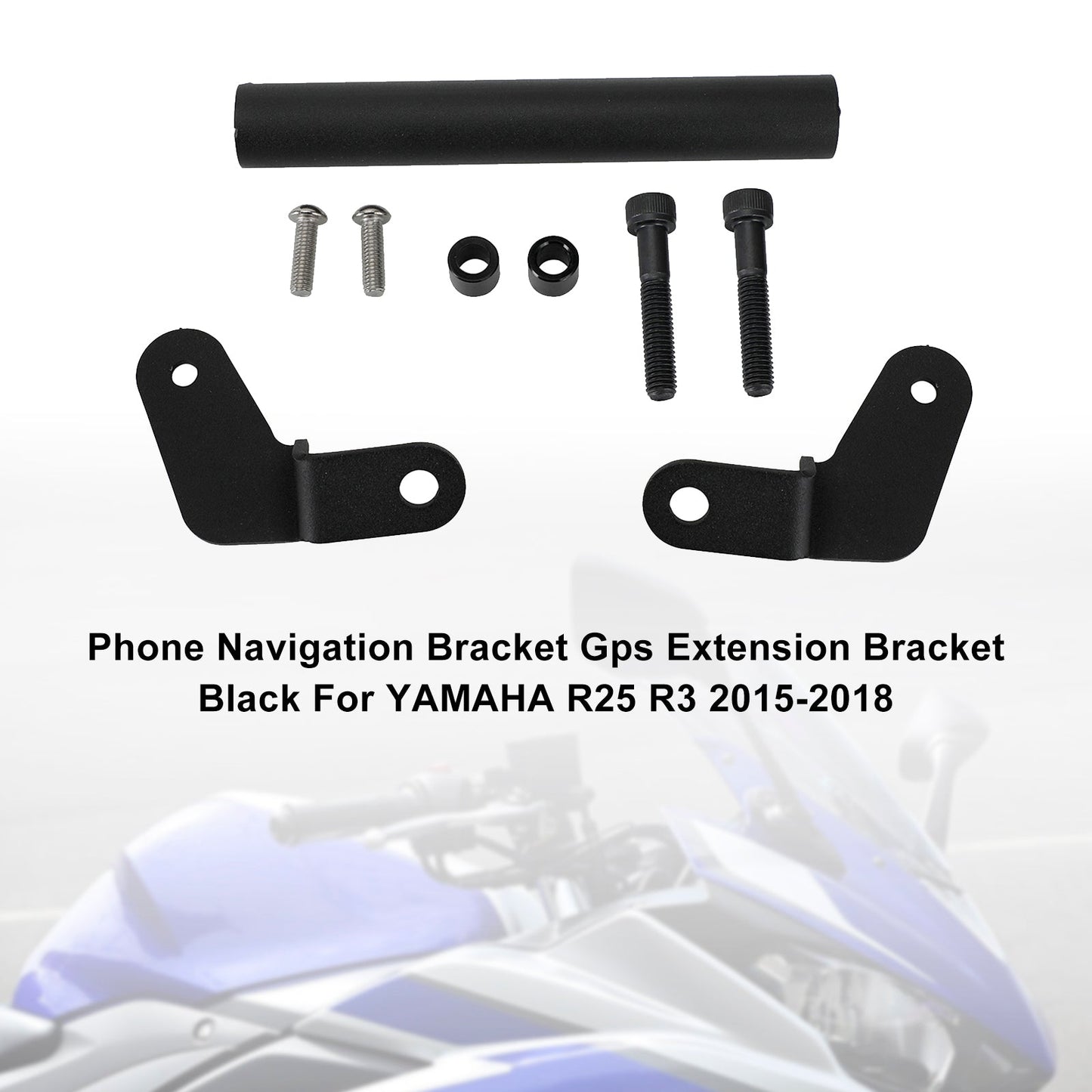 Yamaha R25 R3 2015-2018 Navigationshalterung Telefon GPS Halterung Schwarz