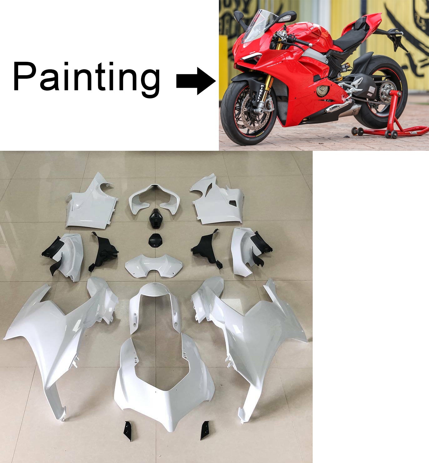 Amotopart Ducati Panigale V4 V4S V4SP 2018-2019 vente kit carrosserie