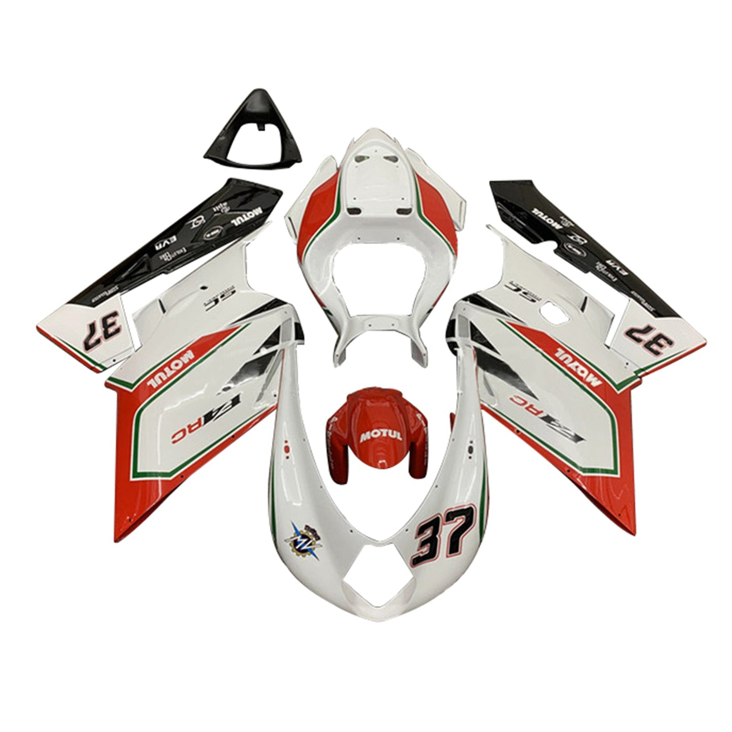 Amotopart MV Agusta F4 1000 2005–2006 Verkleidungsset, Karosserie, Kunststoff, ABS