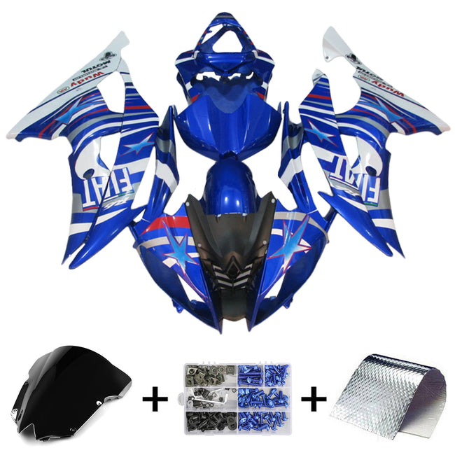 Amotopart Verkleidungsset für Yamaha YZF 600 R6 2008–2016, Karosserie, Kunststoff, ABS