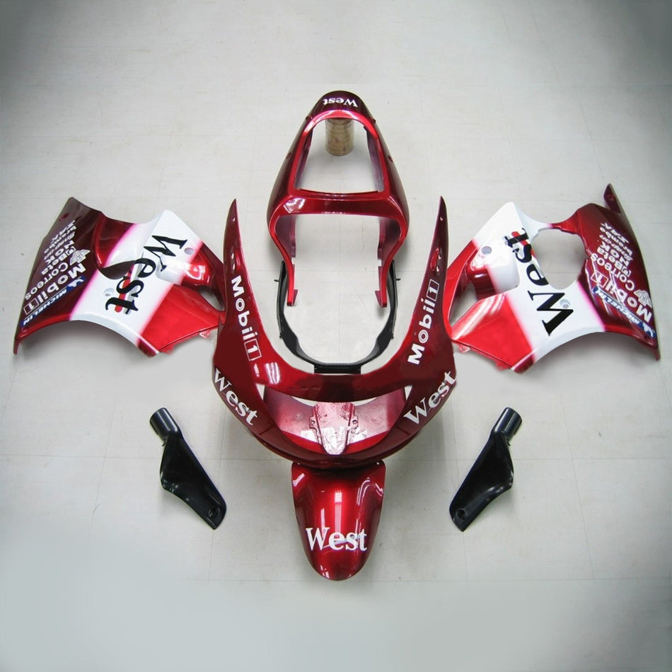Amotopart Kawasaki ZX6R 1998-1999 Kit de changement de vitesse rouge brillant