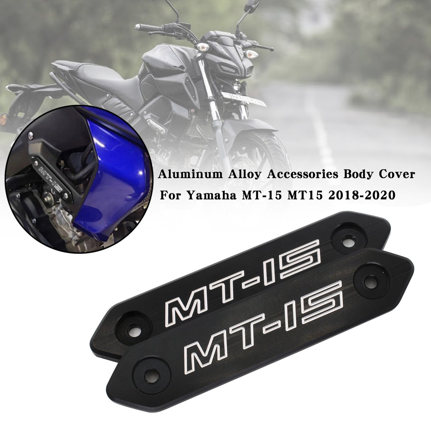 Aluminiumlegierung Accessoires Körperschutz für Yamaha MT 15 MT-15 MT15 2018-2020 Generic