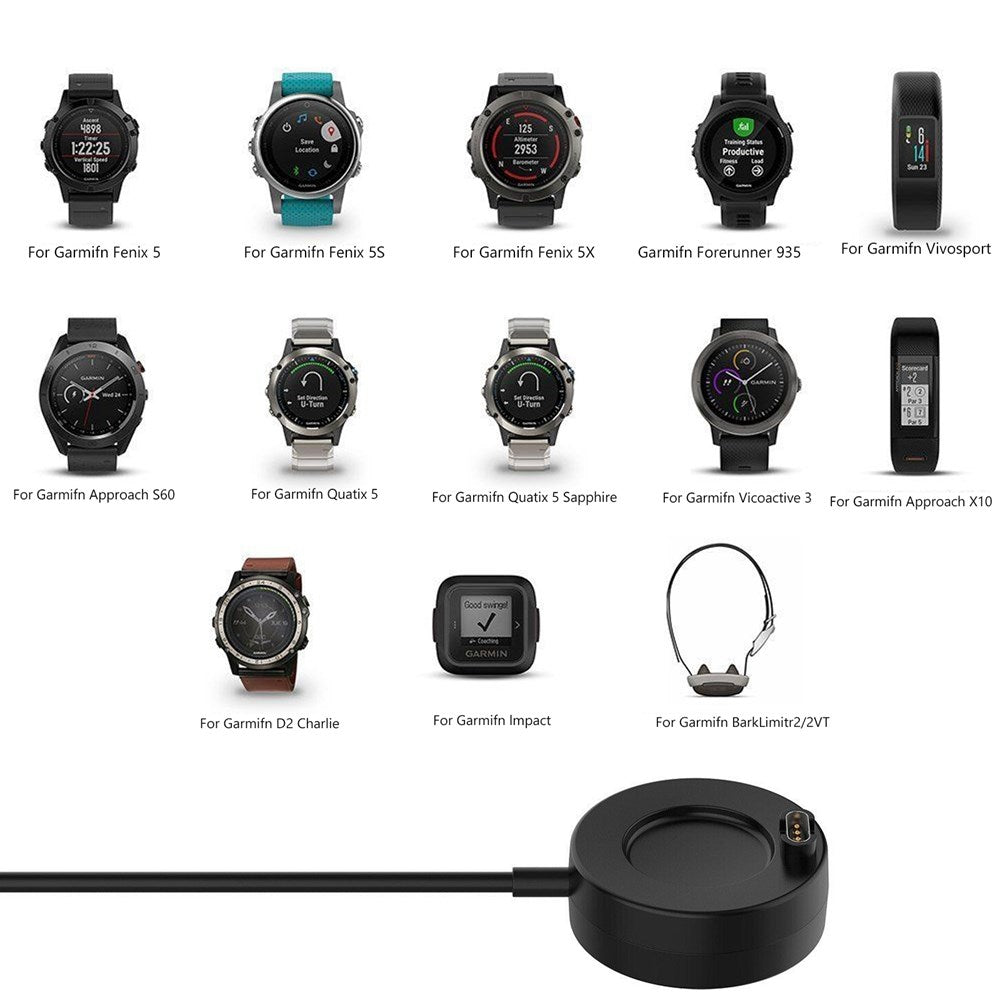 USB-Ladekabel für Lodestation, Passend für Garmin Fenix 5 5s 5x 6x 6s Plus