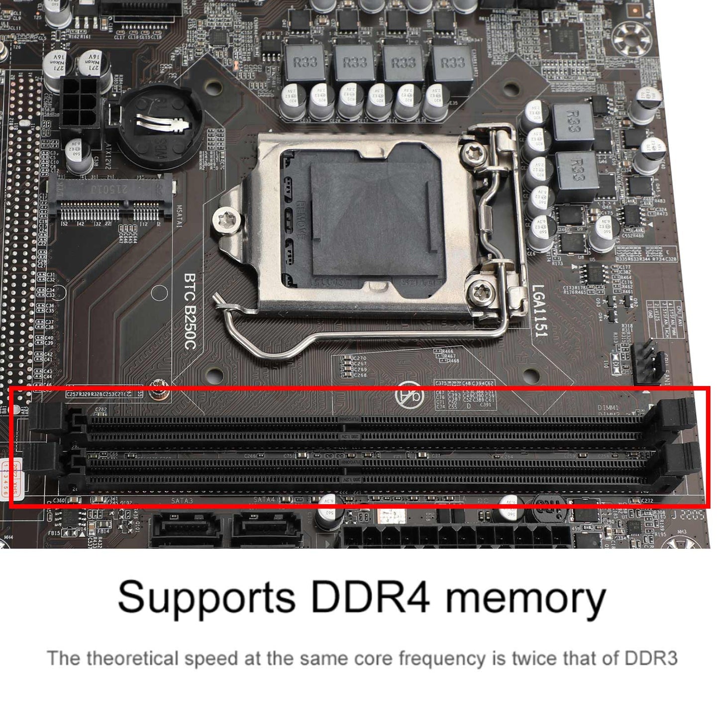 B250C PC Mining Motherboard BTC 12p PCI Express DDR4 für LGA1151 Gen6/7