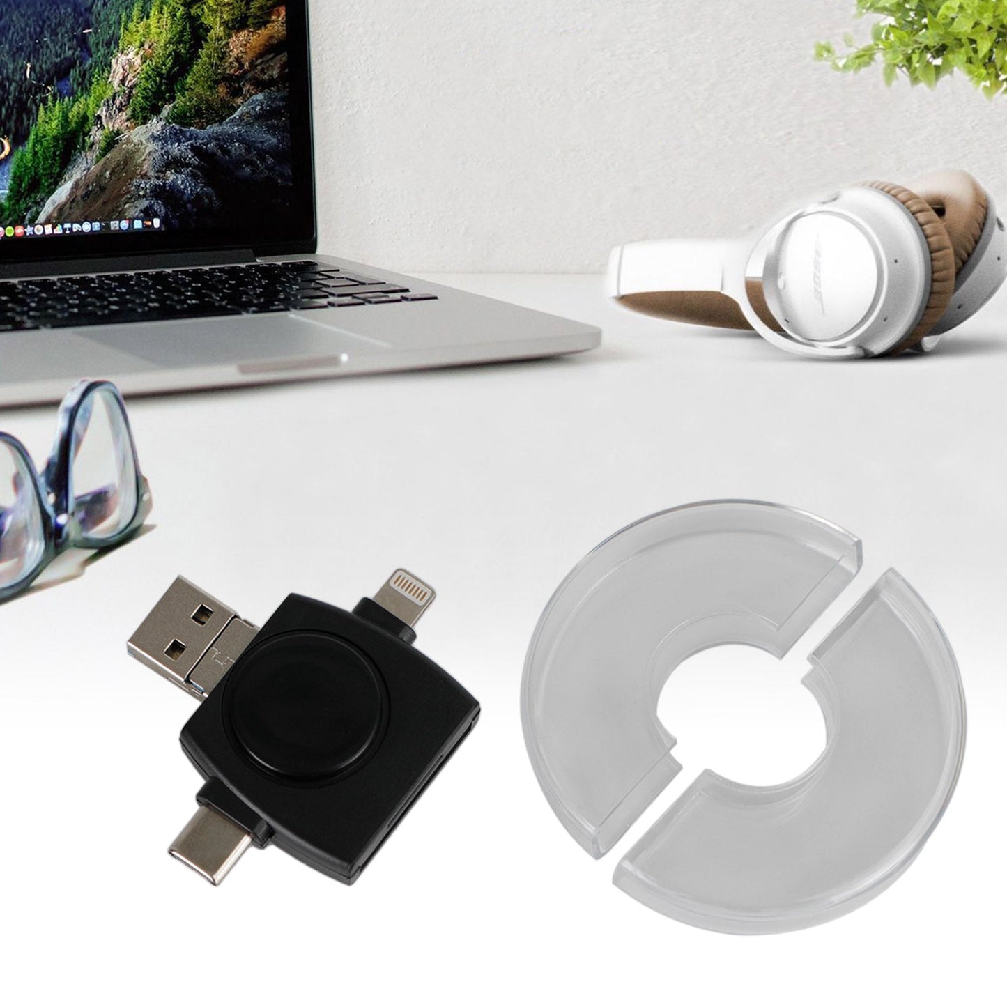 4 in 1 USB Micro SD TF Speicherkartenadapter Leseadapter für Android IOS