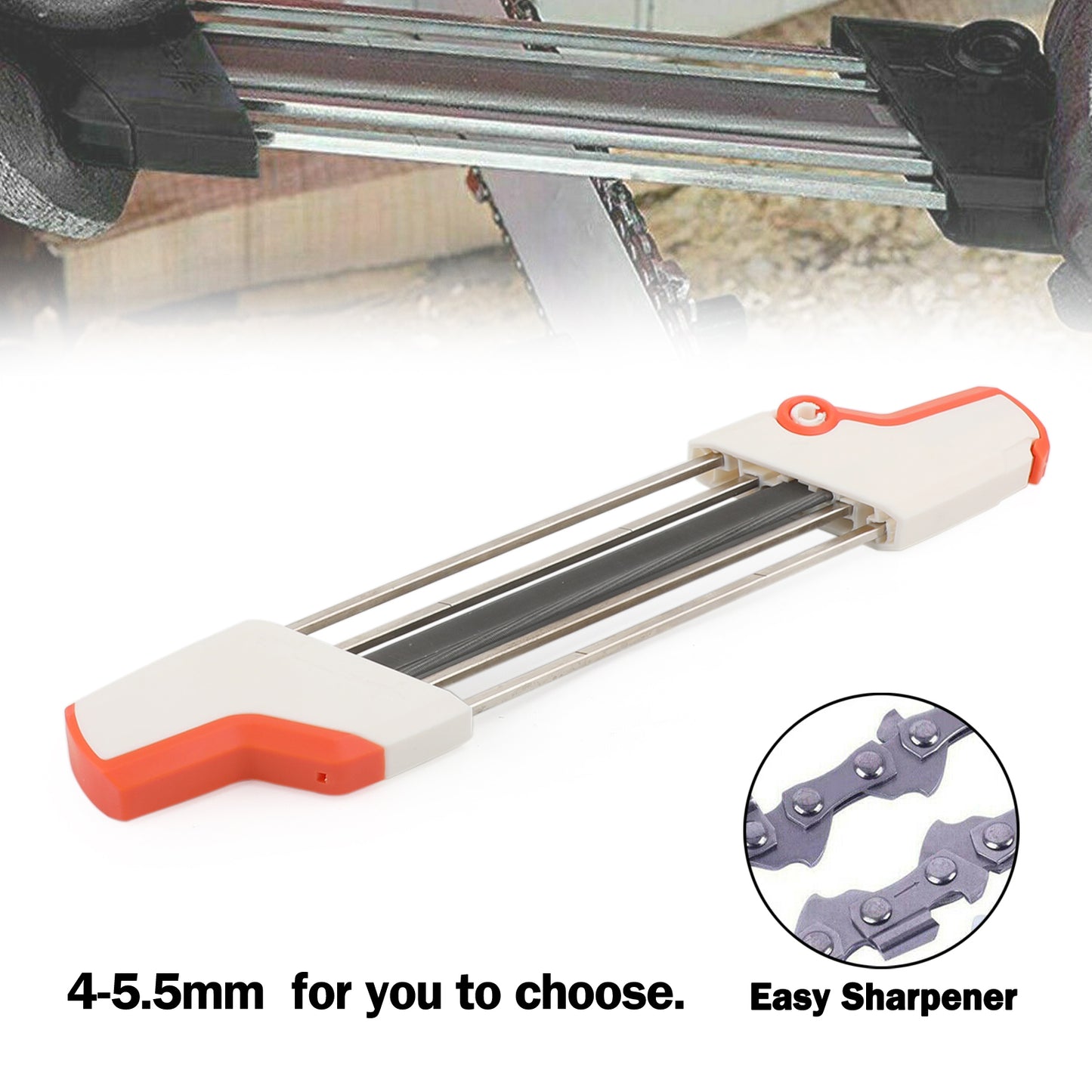4-5.5 mm 2 IN 1 Easy Chainsaw File Chain Sharpener Kits für Stihl