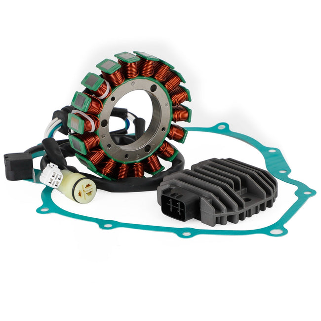 Magneto Stator+Spannungsrichter+Dichtung für Yamaha YFM660 Grizzly YXR660 Rhino FedEx Express Generikum