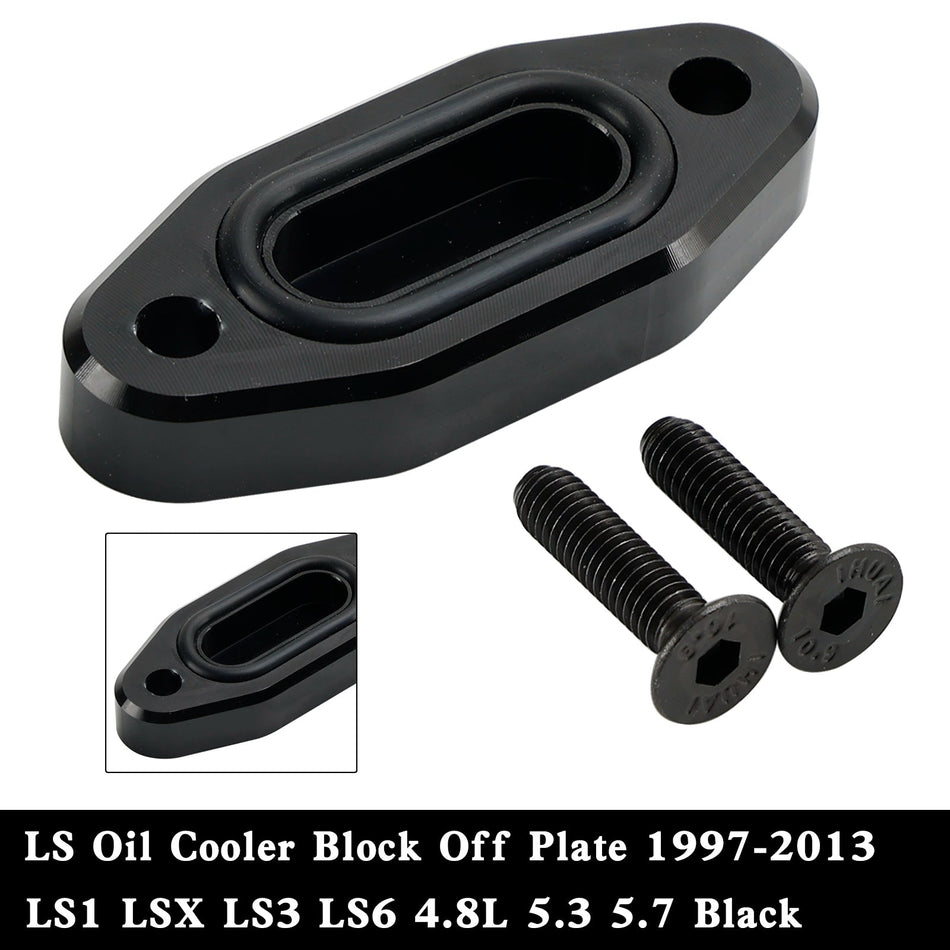 1997–2003 GM LS-Serie LSX LS1 LS2 LS3 LS6 LQ4 LQ9 LM7 V8-Motoren LS-?lkühler-Block-Off-Platte