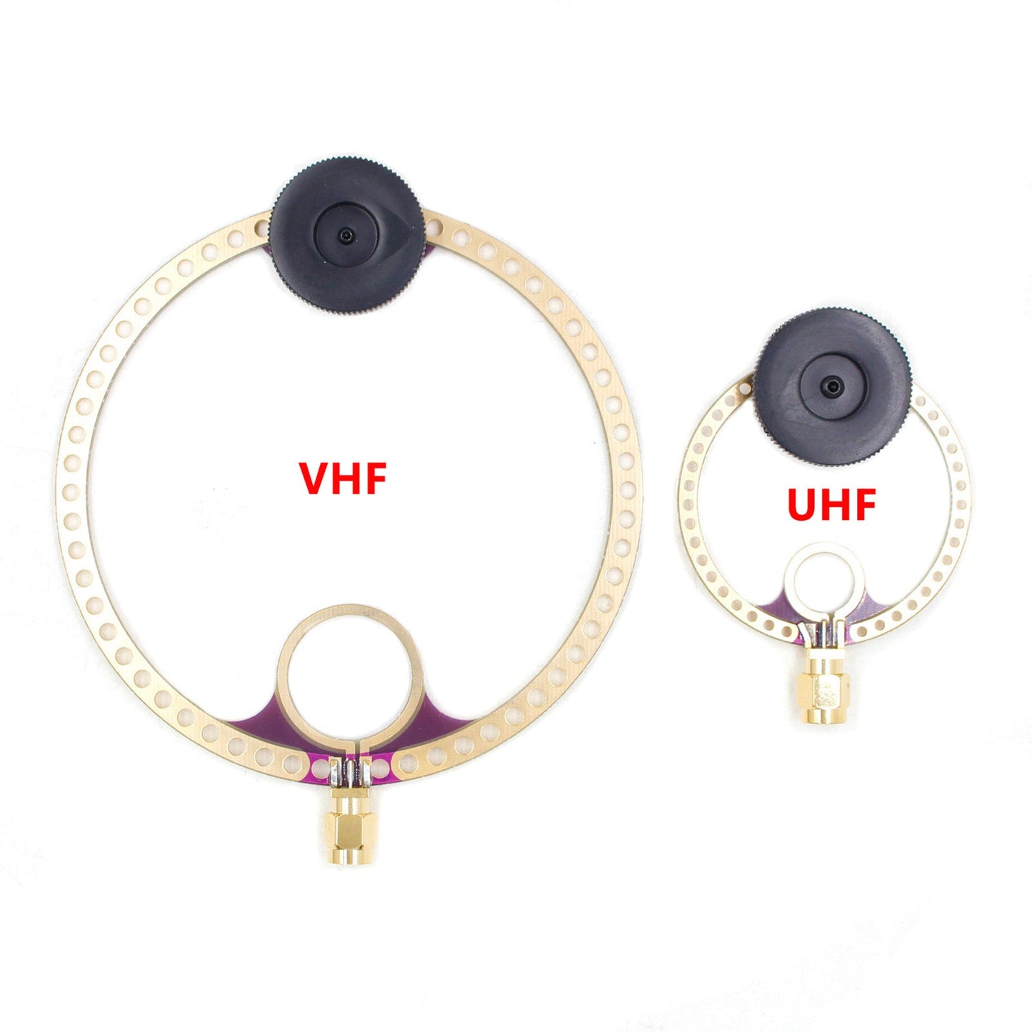 2x Donut VHF UHF FM Mini-Loop-Antenne für HFDY Malahiteam DSP DSP2 Radioempf?nger