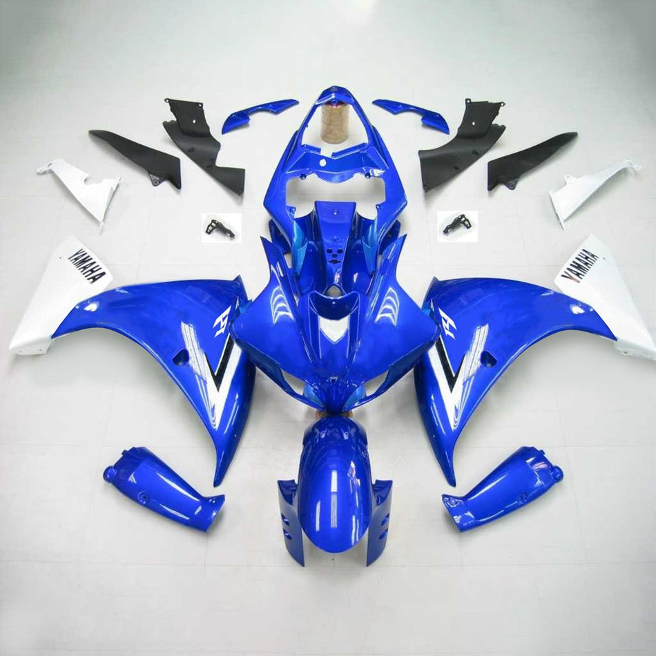 Amotopart Yamaha 2012-2014 YZF 1000 R1 Kit Déclencheur Bleu Blanc