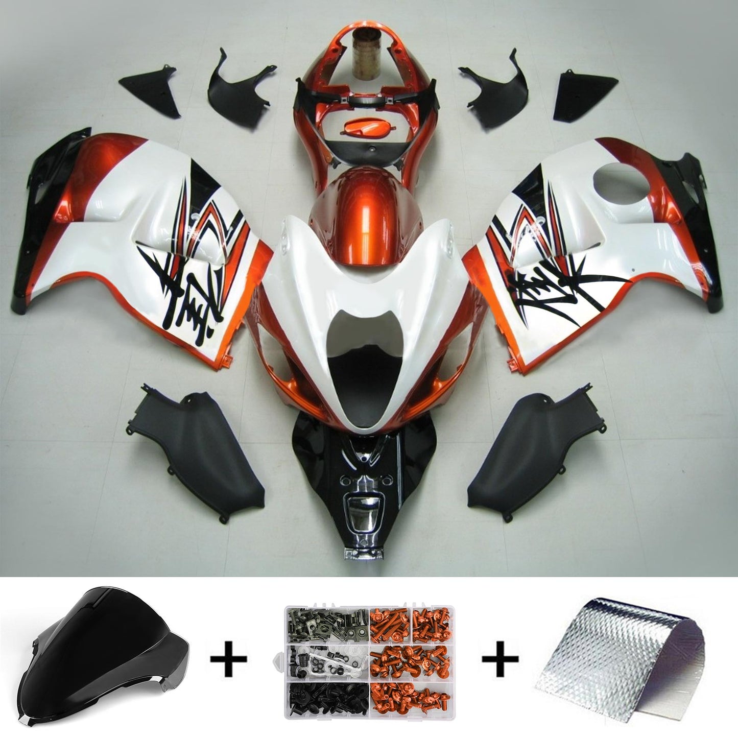 Amotopart Suzuki Hayabusa GSXR1300 1999-2007 Verkleidungskit Karosserie Plastik