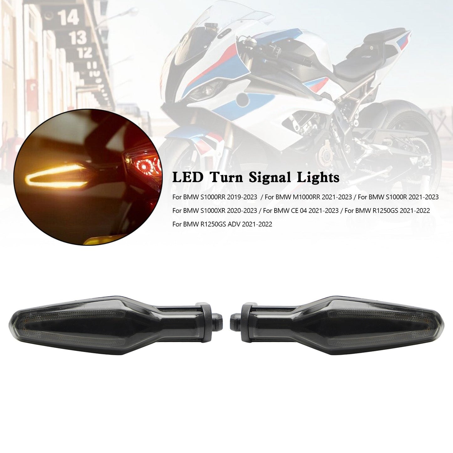 LED-Blinker für BMW S1000XR S1000R R1250GS ADV CE 04 2020-2023