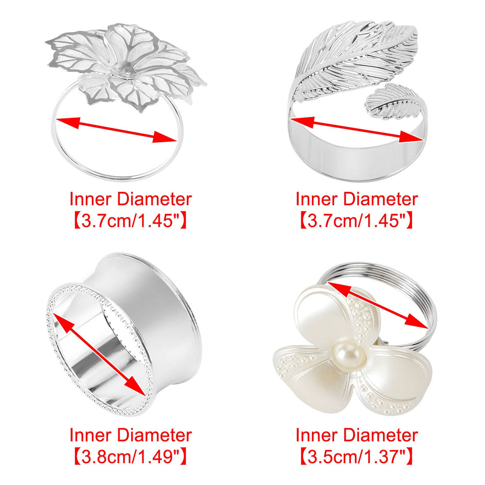 6-12 STüCKE Serviettenringe Blume Serviettenhalter Serviettenschnalle