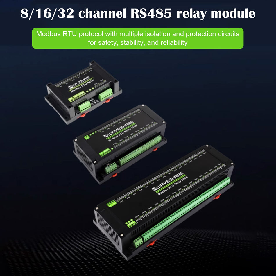 Modbus RTU 8/16/32-Kanal-RS485-Relaismodul-Isolationsschutzschaltungen
