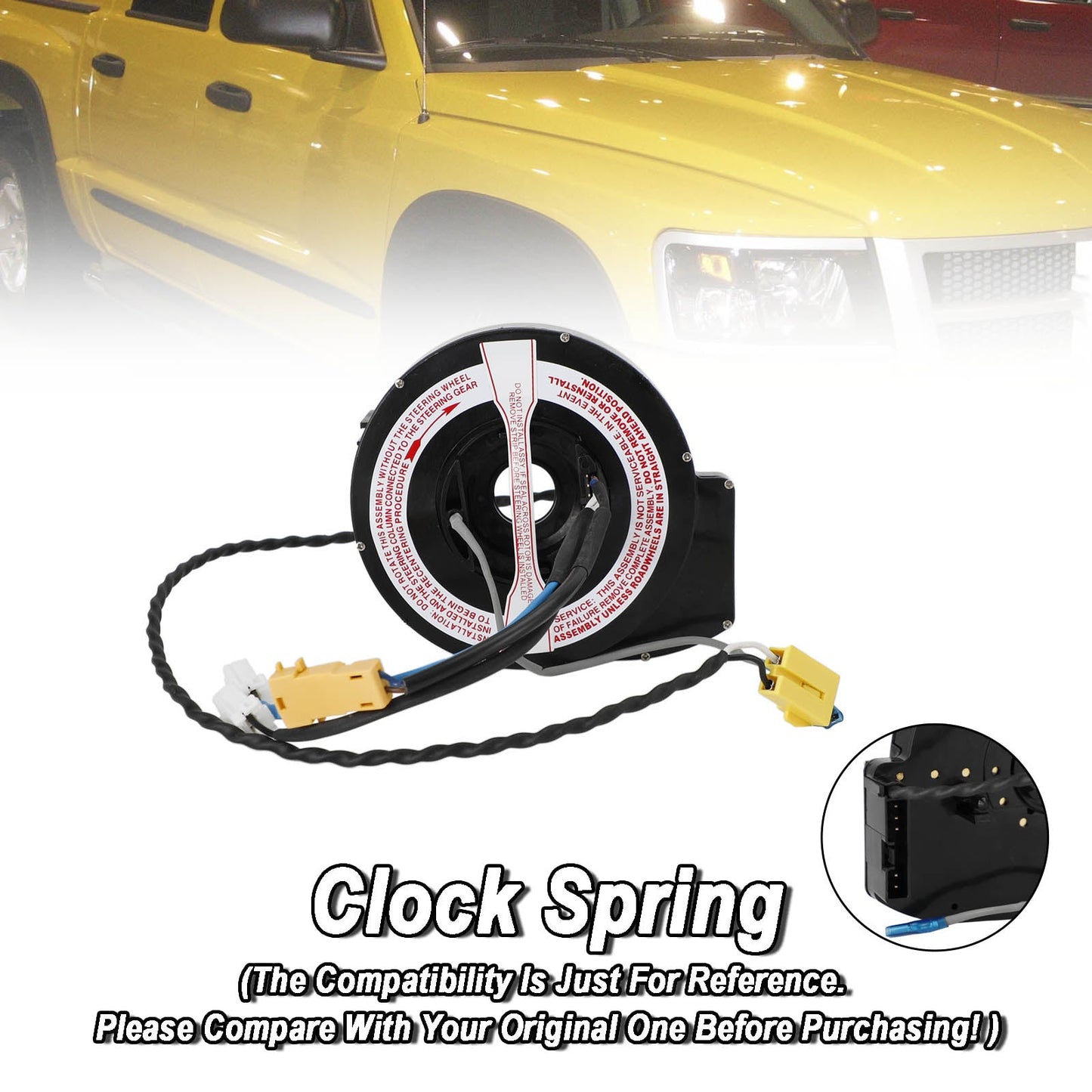 1999-2000 Dodge Dakota Speed ​​​​Control sans radiocommandes Clock Spring 56020038AB