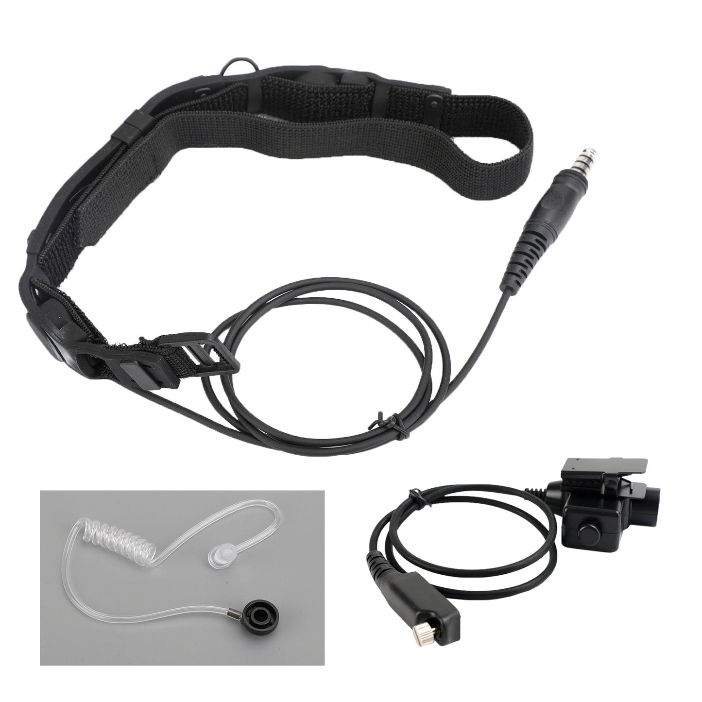 Tactical Throat Tube Mic 7.1mm Plug Headset für Sepura STP8000 STP8030 STP8035