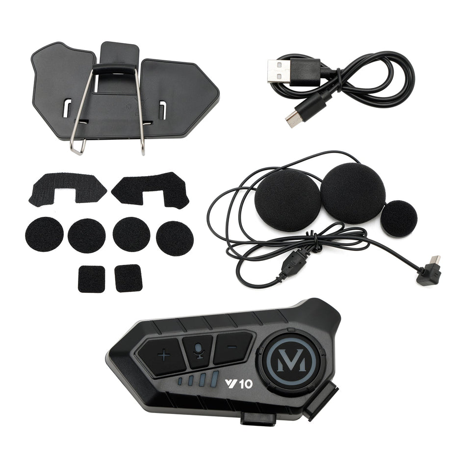 Universal Lautsprecher Player Helm Bluetooth Kopfh?rer Headset Schwarz Für Motorrad