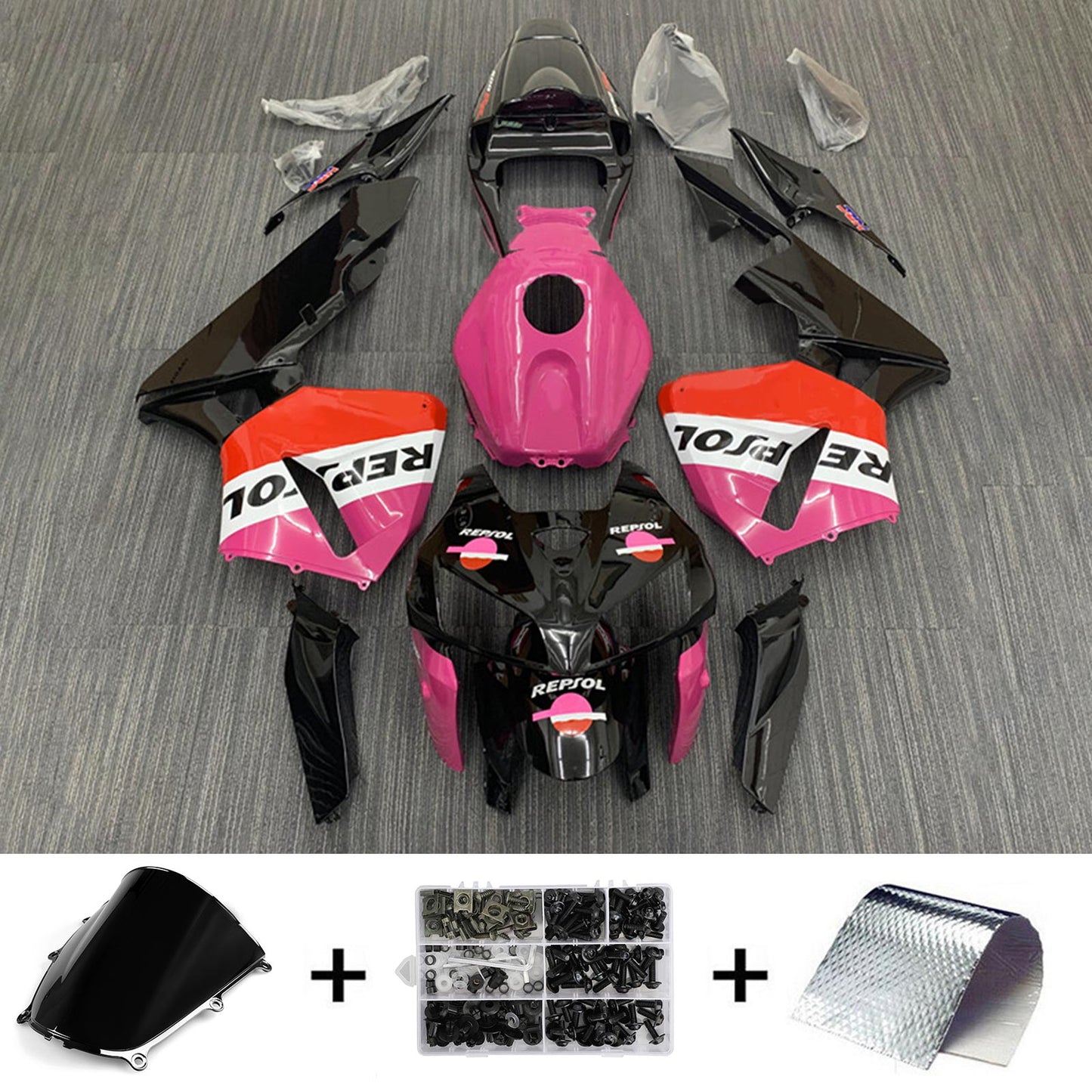 Amotopart Honda CBR600RR 2005–2006 F5 Verkleidungsset, Karosserie, Kunststoff, ABS